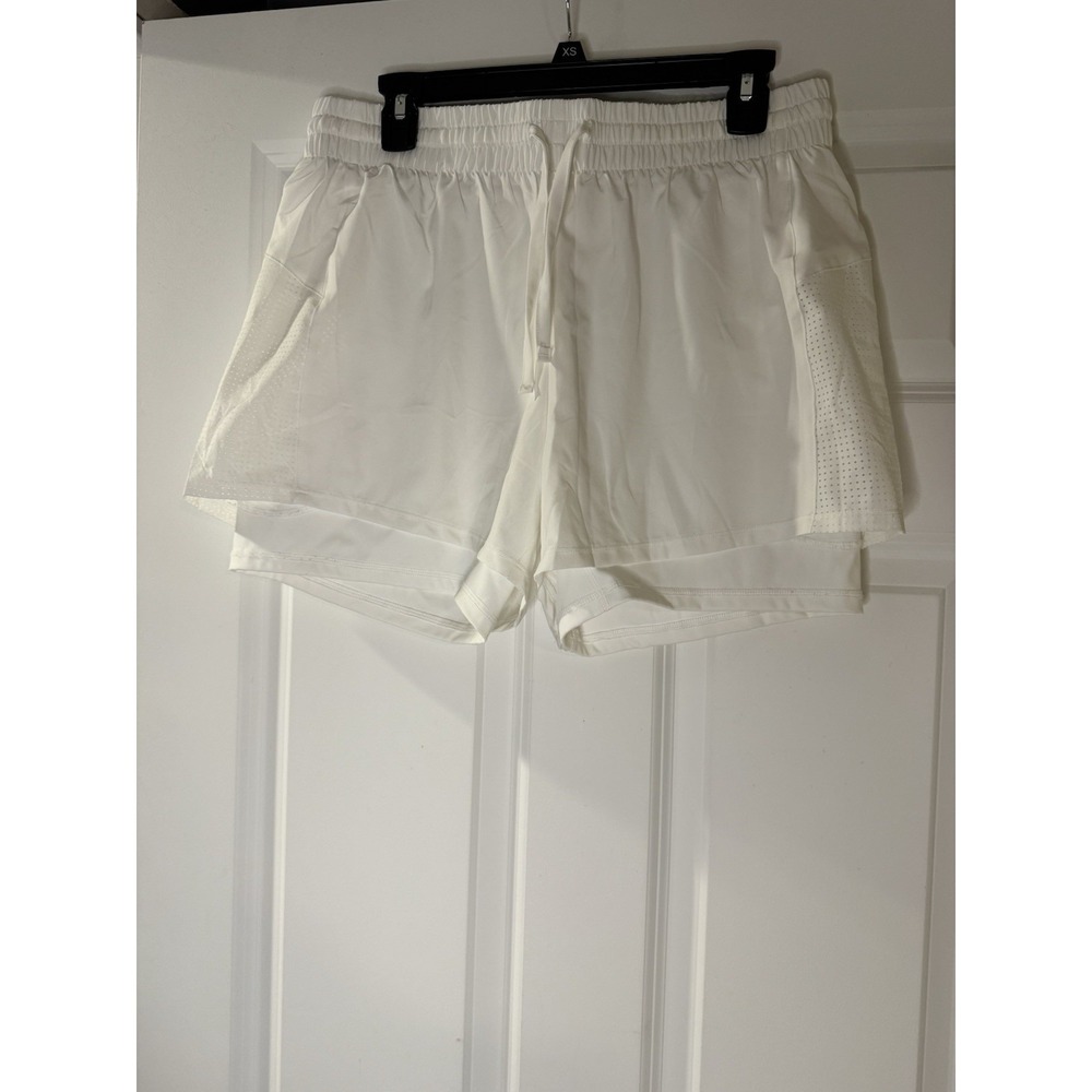 Pinspark 2 In 1 Gym Shorts White Xl